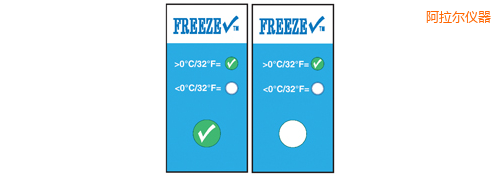 阿拉爾溫度指示標(biāo)簽 冷凍檢查 Thermolabels