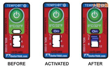 大理溫度指示標(biāo)簽 累計(jì)上升時(shí)間/溫度的標(biāo)簽